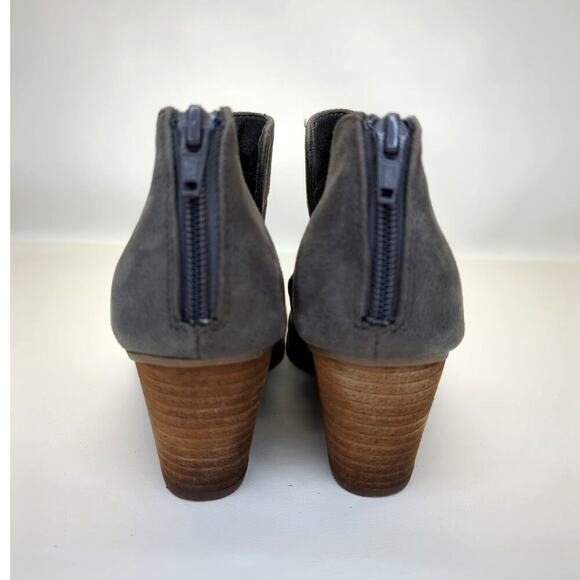 Report Gray "Clarice" Heeled Ankle Booties Suede Size 7.5 - Picture 4 of 9